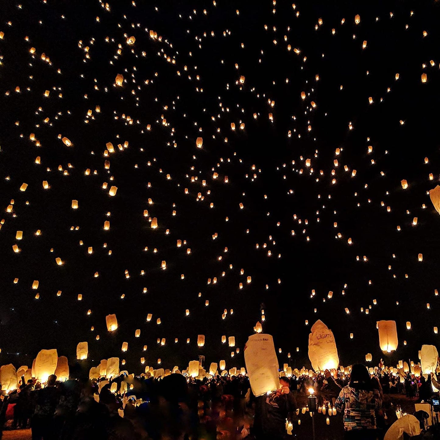 20 Packs Chinese Paper Lanterns to Release in Memorial，for Weddings, Birthdays, Memorials，Parties (White)